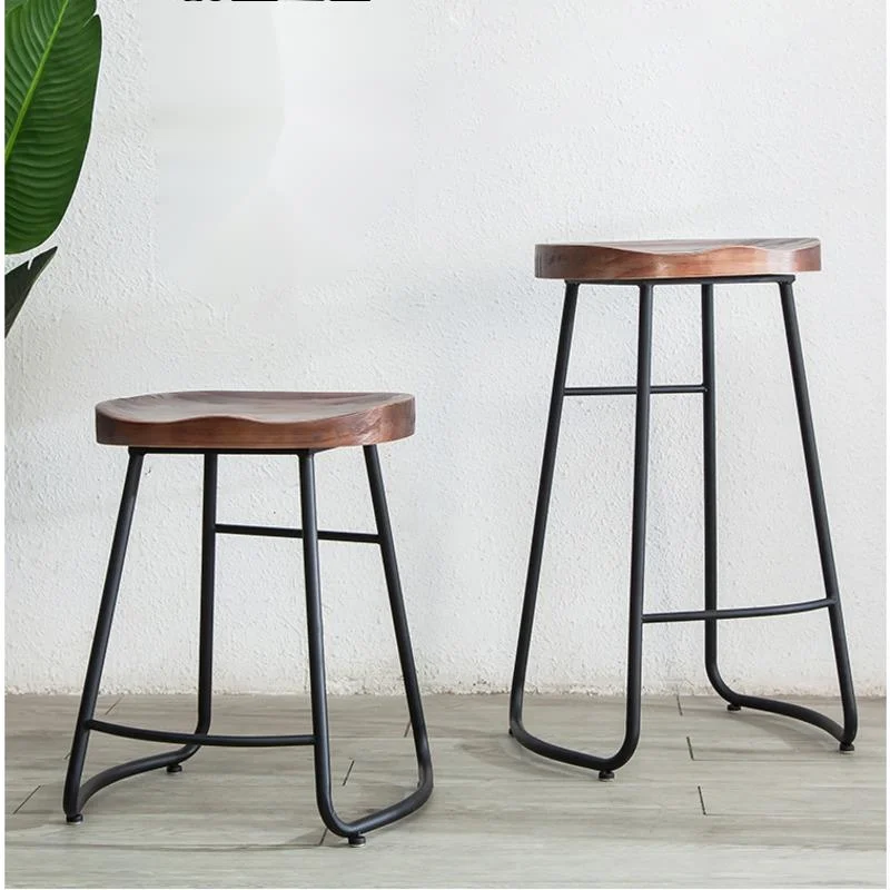 Z. A. Furniture - Eenvoudige moderne ijzeren barstoelen, hoge barkruk