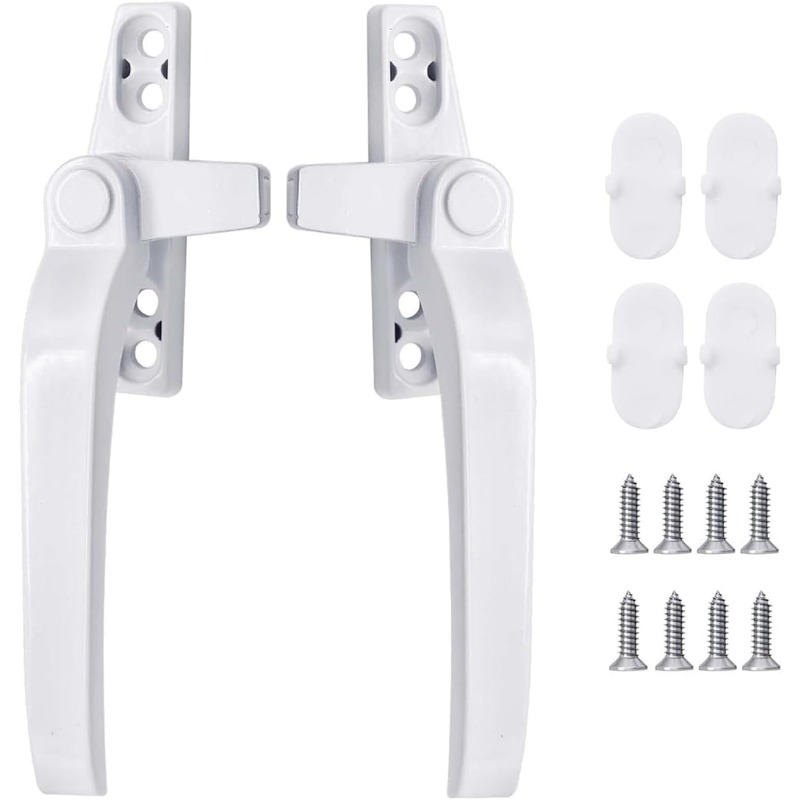 Furniture Hardware Fittings - Glazen raamvergrendelingshendel 2 stuks zinklegering Push