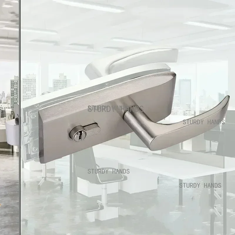 Furniture Hardware Supply - Kantoor Glazen Deurslot Badkamer Roestvrij Stalen