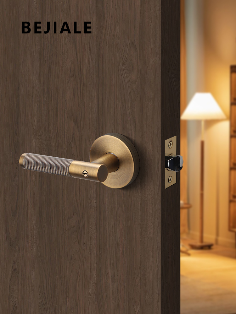 Zinc Furniture Hardware - Binnendeurslot met sleutel Veiligheidsdeurgreep Zinklegering Massief