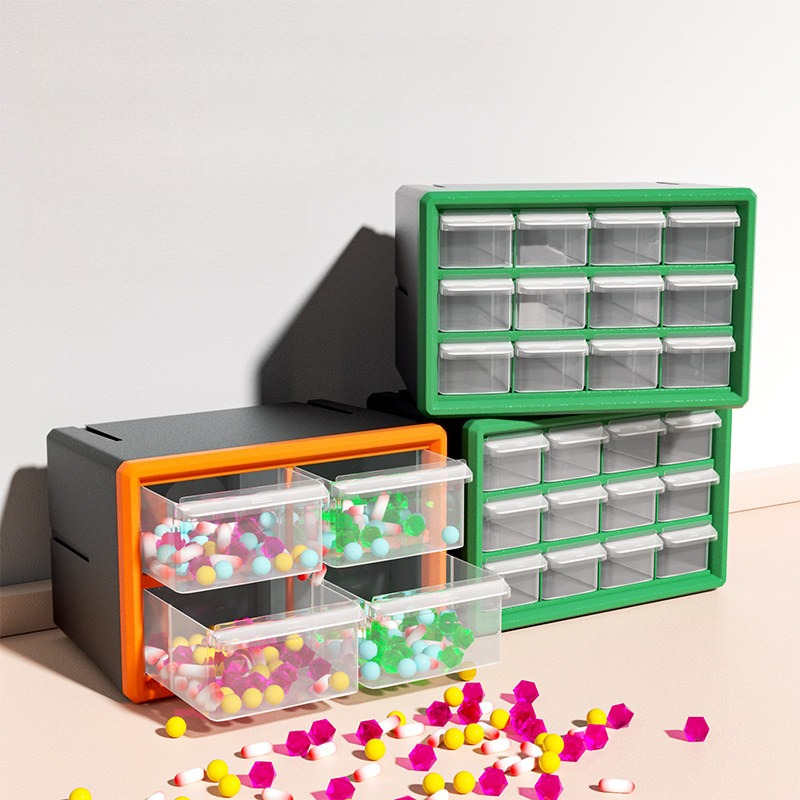 Furniture Hardware Types - Gereedschapskist met laden | Stapelbare plastic