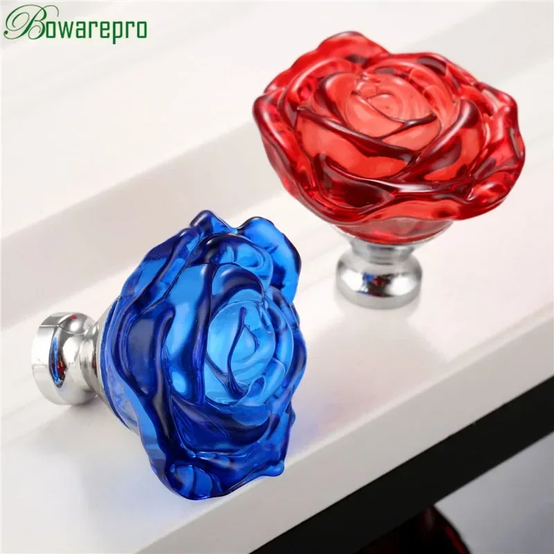 Furniture Hardware Supply - Bowarepro 50Mm Crystal Rose Glas Handvat