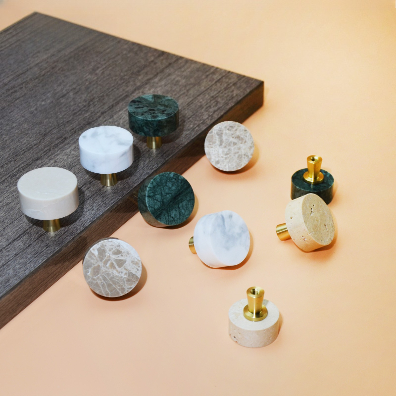 Furniture Hardware Wholesale - Marmeren kastgreep donkergroen wit kastdeurgreep ladekastgreep