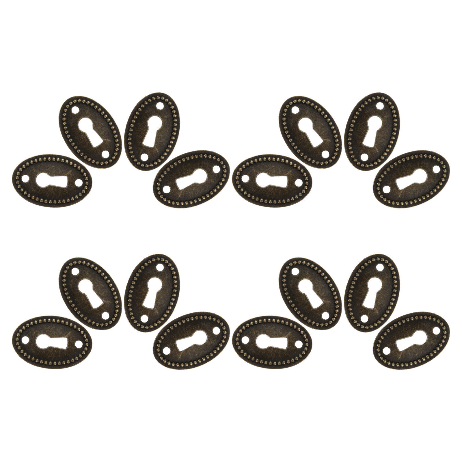 Vintage Furniture Hardware Replacement - 16 stuks vintage ovale decoratieve sleutelgatafdekking,