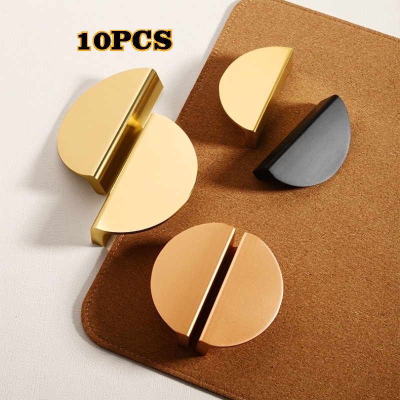 Furniture Hardware Wholesale - 10 STKS Eenvoudige Halve Cirkel Zwart