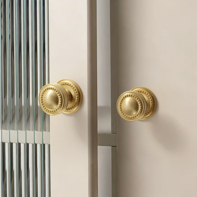 Furniture And Kitchen Hardware Fitting - Franse massief messing knoppen voor meubels,