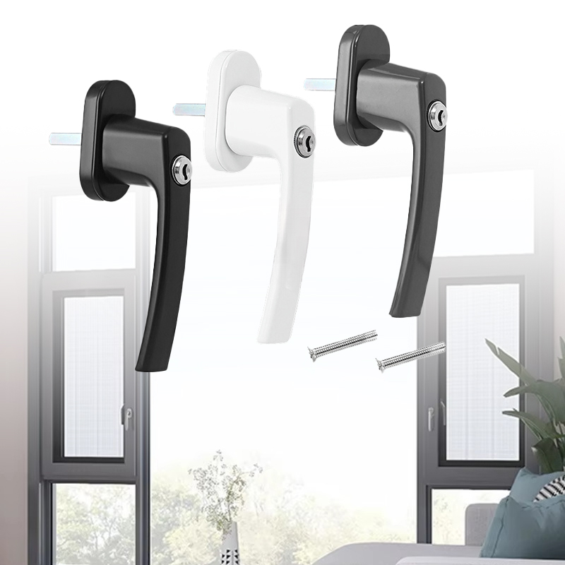 Zinc Furniture Hardware - Raamaandrijfgreep met binnen openende kunststof staal,