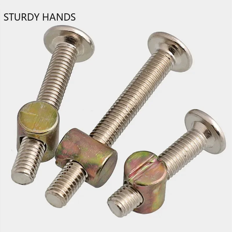 Furniture Hardware Barrel Nut - 30 stks/pak Meubels Bouten en Moeren