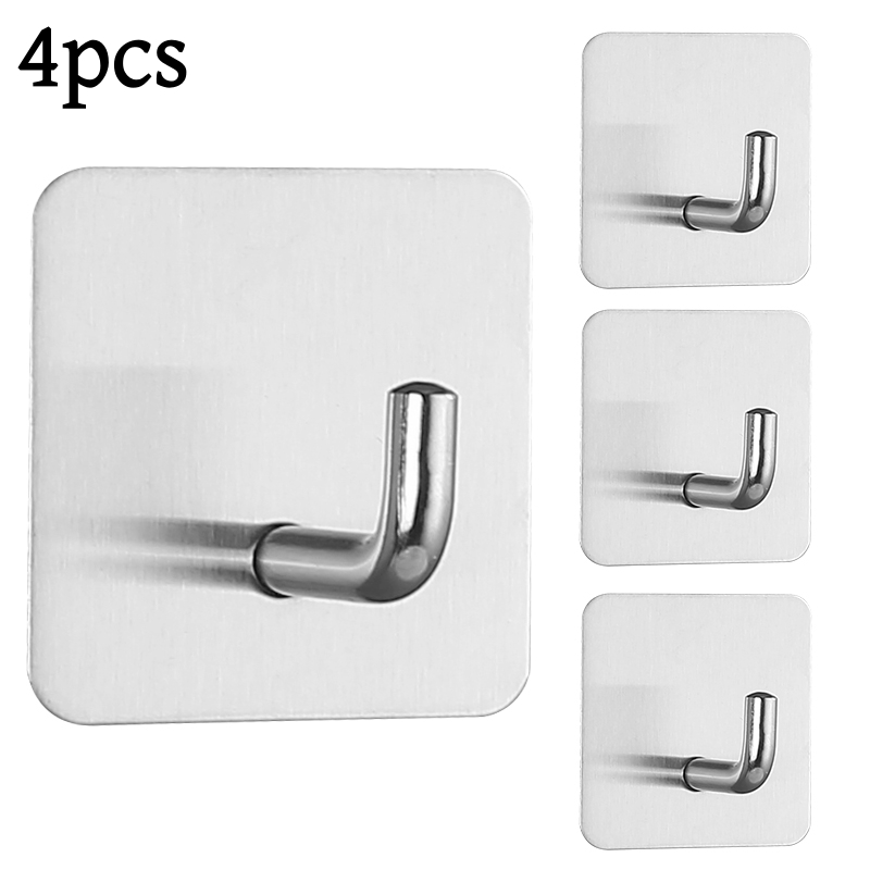 Furniture Hardware Fittings - 2-4 stuks zelfklevende muurhaak handdoekhouder deurdoek
