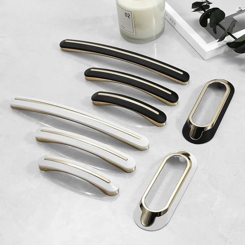 Furniture Hardware Wholesale - Moderne eenvoudige zinklegering kastladehandgreep lichte luxe
