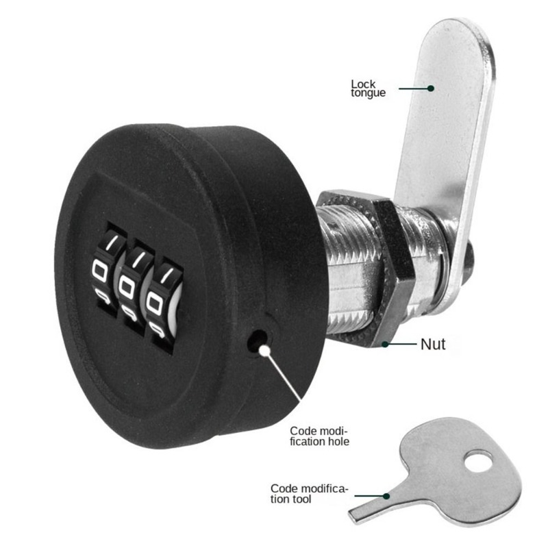 Furniture Hardware Locks - Lade Wachtwoord Slot 20/30mm Draadlengte Kast