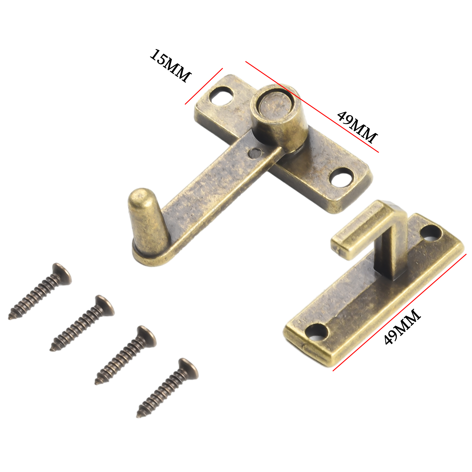 1 set Brons Schuifraam Deurslo - Furniture Hardware Supply recensie en prijs