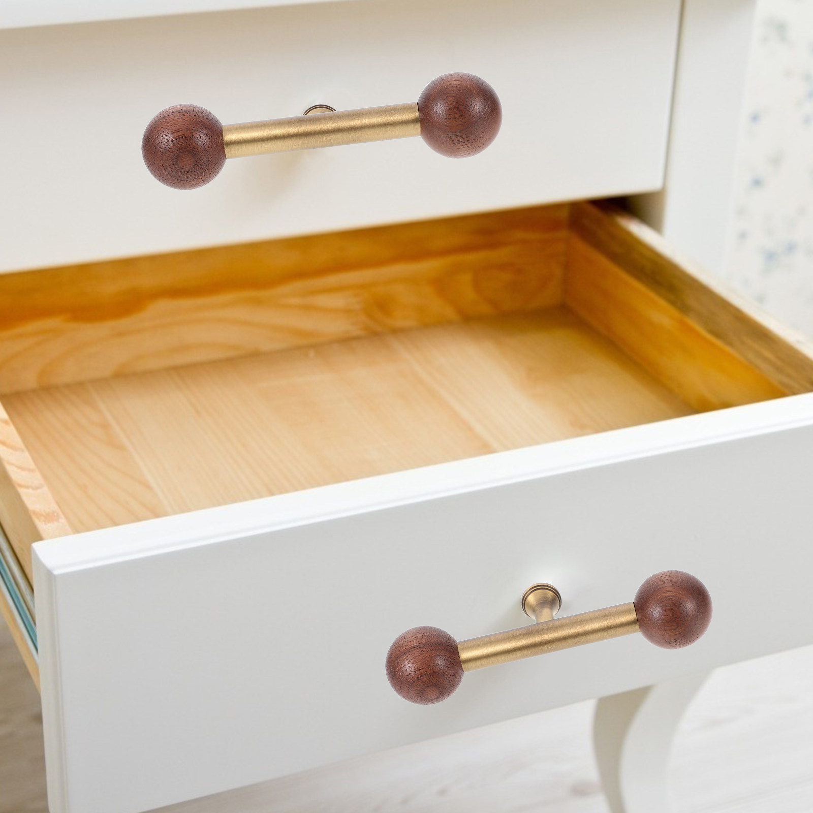 Houten Kern Messing Afwerking  - Vintage Furniture Hardware Replacement recensie en prijs