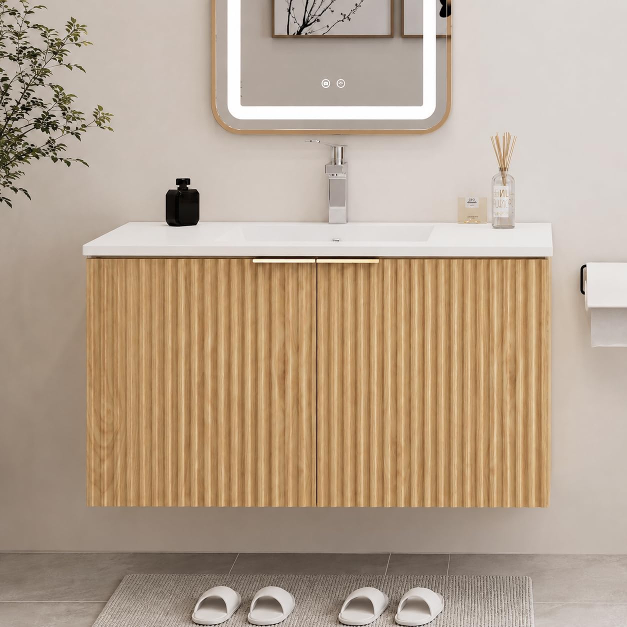 Moderne zwevende badkamermeube - Furniture Hardware Fittings recensie en prijs