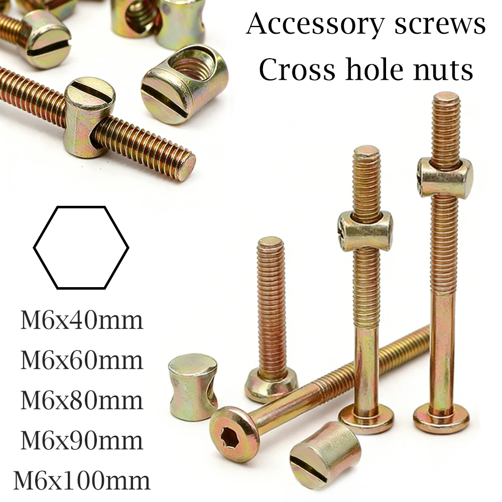 10/20 stuks M6 zeskantbouten,  - Furniture Hardware Barrel Nut recensie en prijs