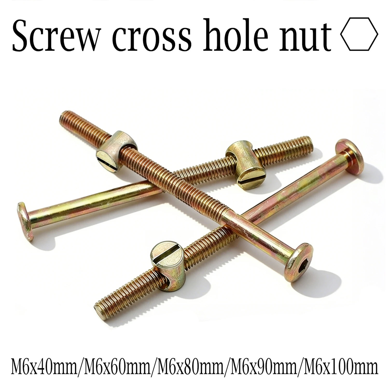 10/20 stuks M6 zeskantbouten,  - Furniture Hardware Barrel Nut recensie en prijs