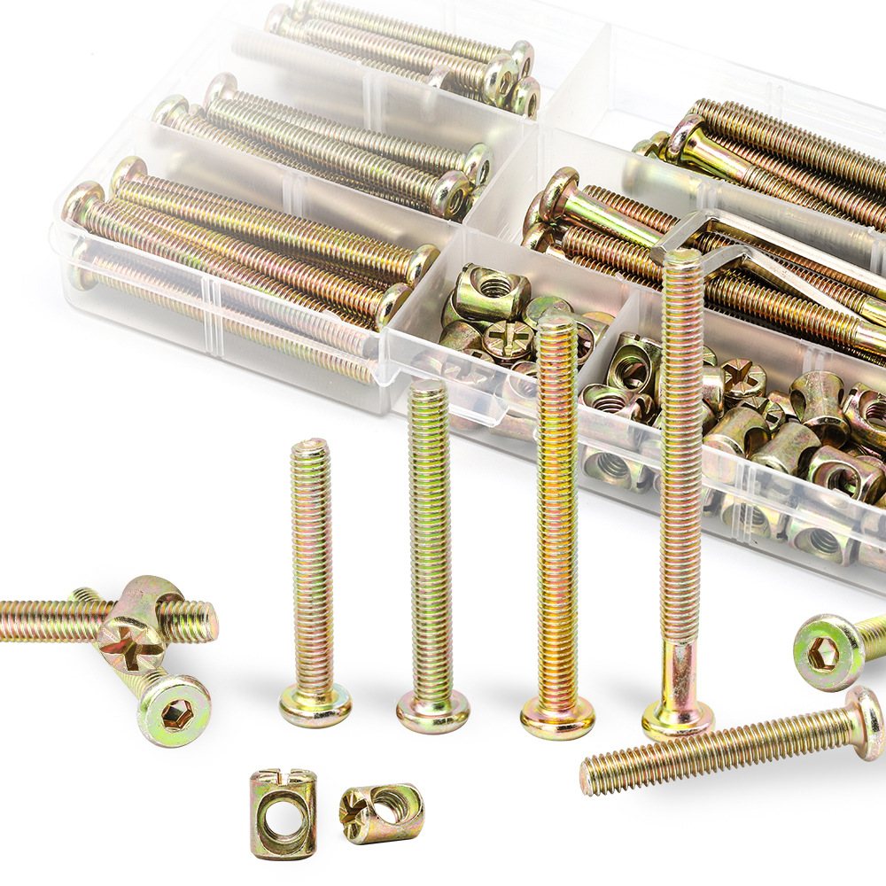 Zeskantboutjes met platte kop, - Furniture Hardware Barrel Nut recensie en prijs