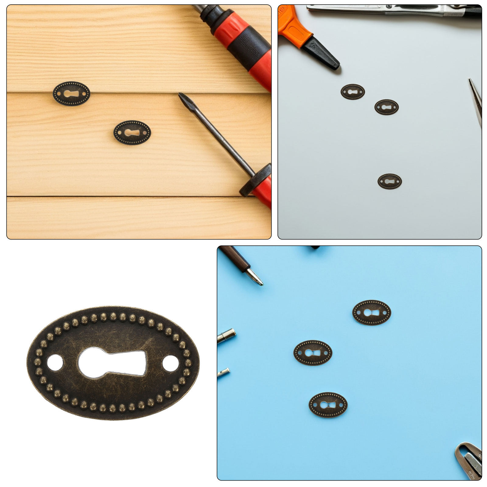 16 stuks vintage ovale decorat - Vintage Furniture Hardware Replacement recensie en prijs