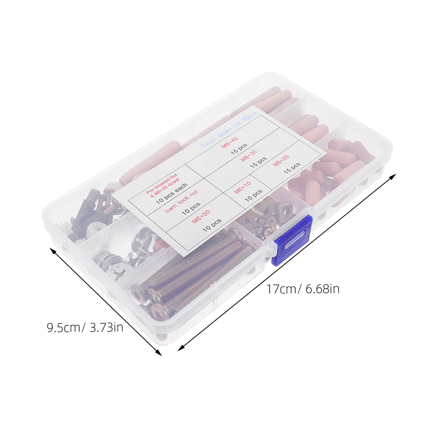 95-delige meubelbeslag-connect - Furniture Hardware Barrel Nut recensie en prijs