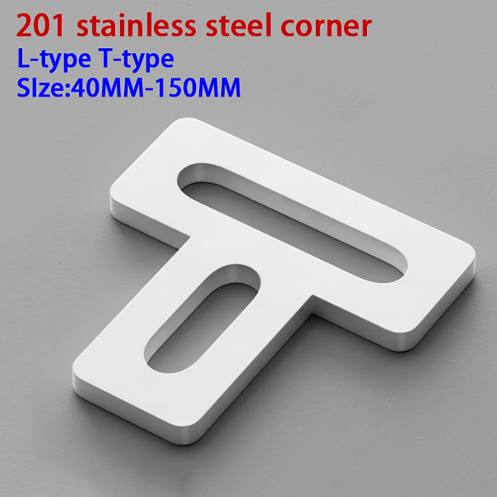 Wit roestvrij staal L/T-type h - Furniture Hardware Types recensie en prijs