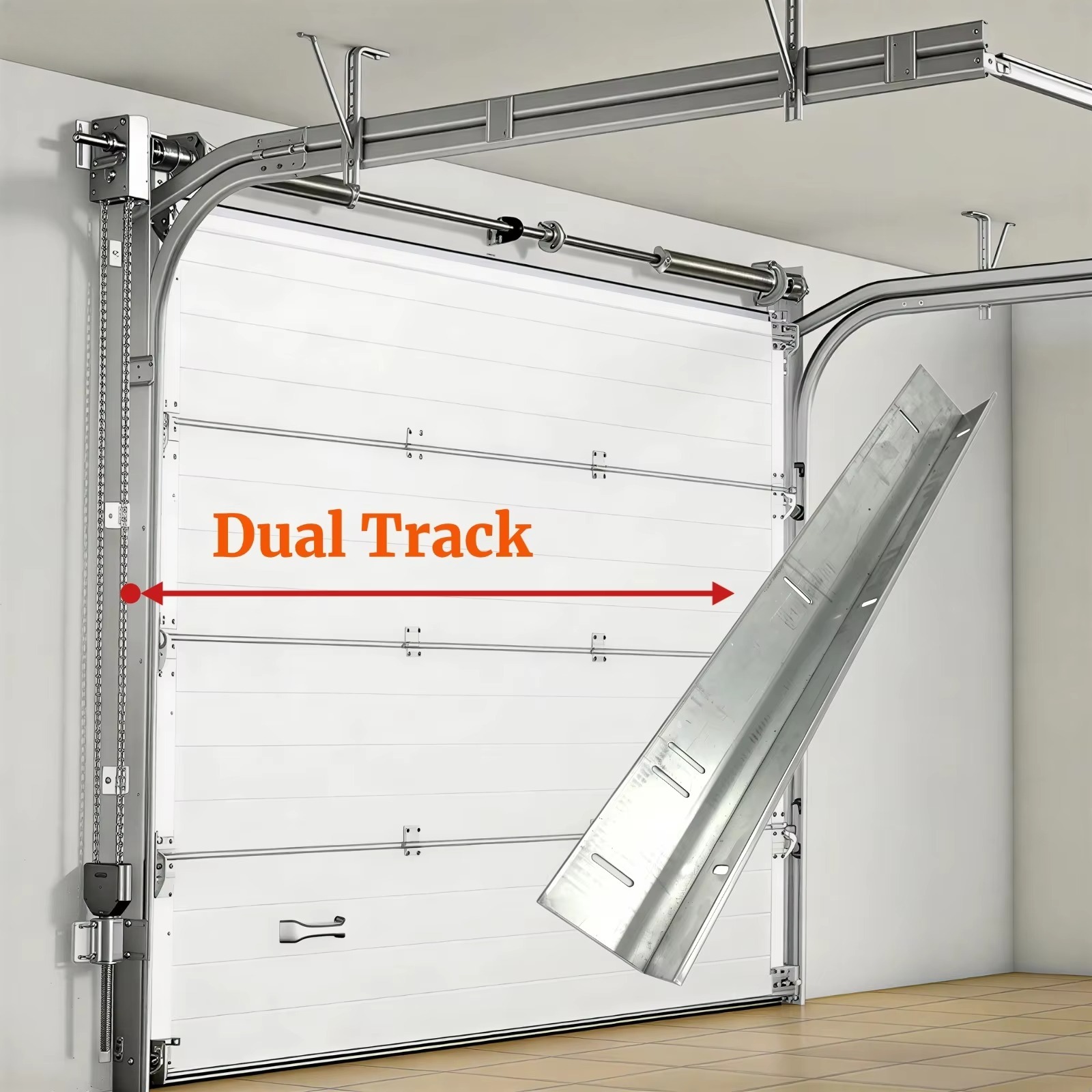 Garagedeur van aluminium, op m - Home Furniture & Hardware Trading recensie en prijs