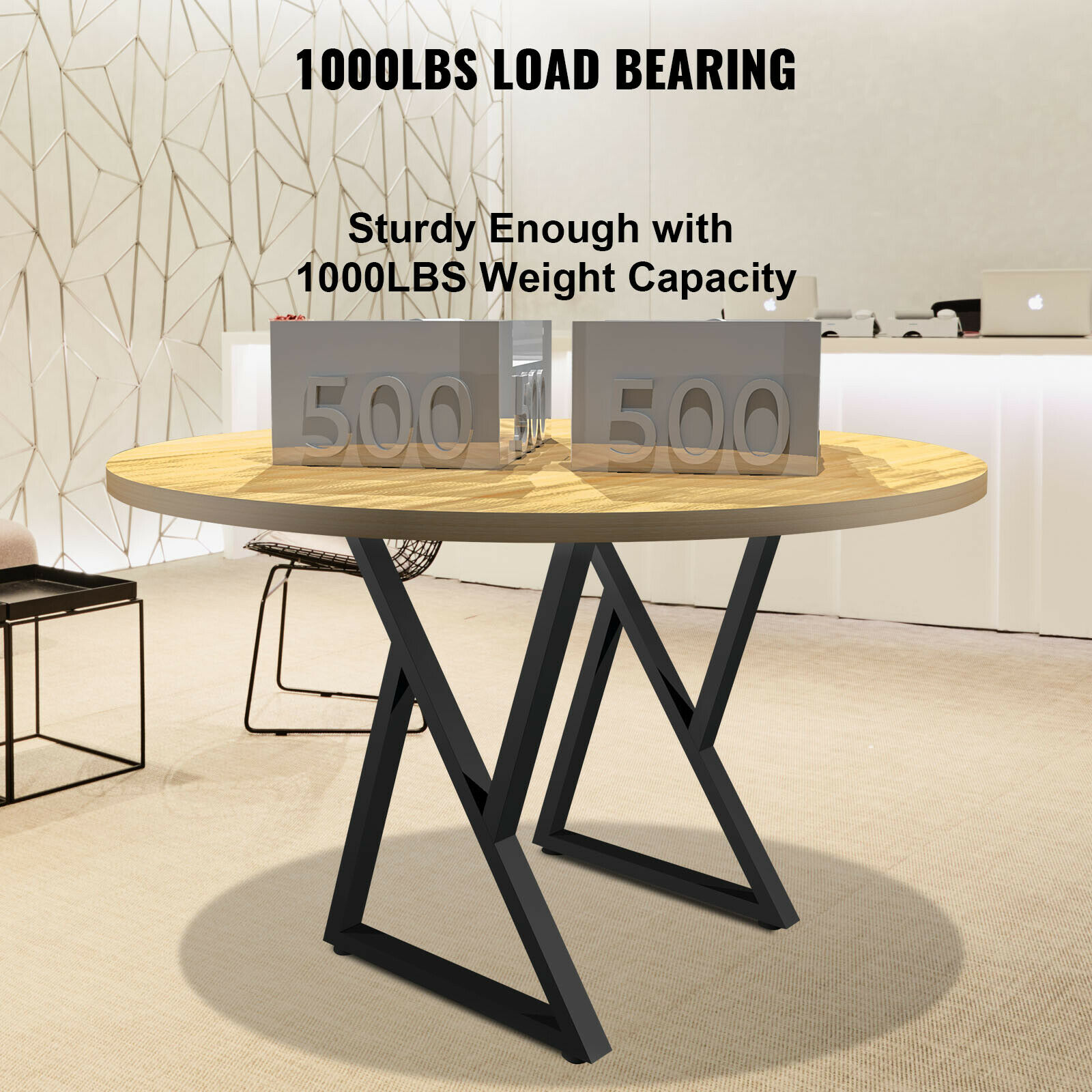 Z-vormige metalen tafelpoten 2 - Z. A. Furniture recensie en prijs