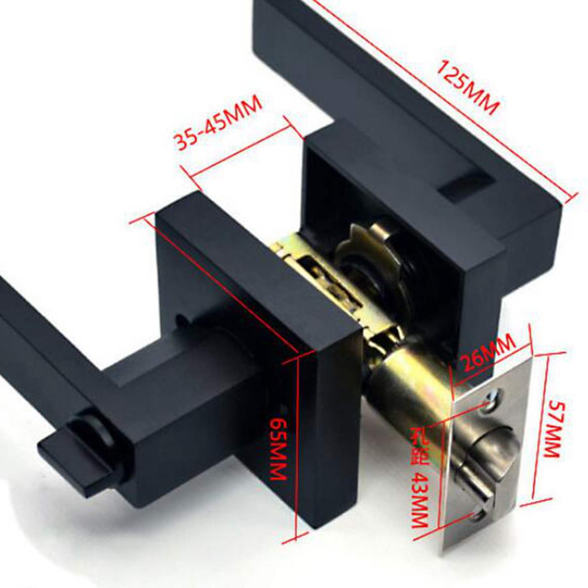 Zwarte deurgreep Deurgreepslot - Zinc Furniture Hardware recensie en prijs