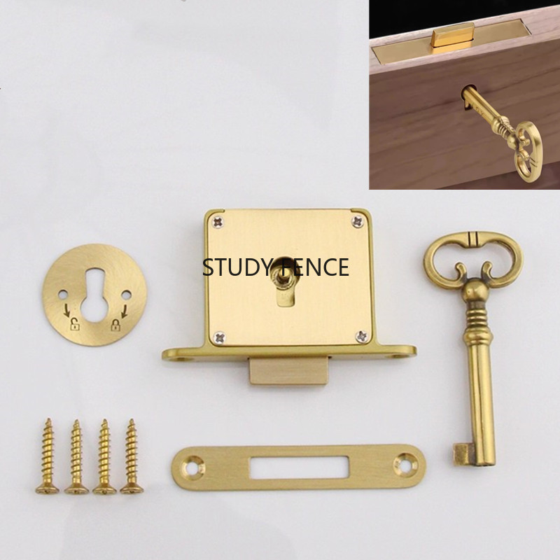 1PC Antiek Metalen Ladeslot Wi - Furniture Hardware Locks recensie en prijs