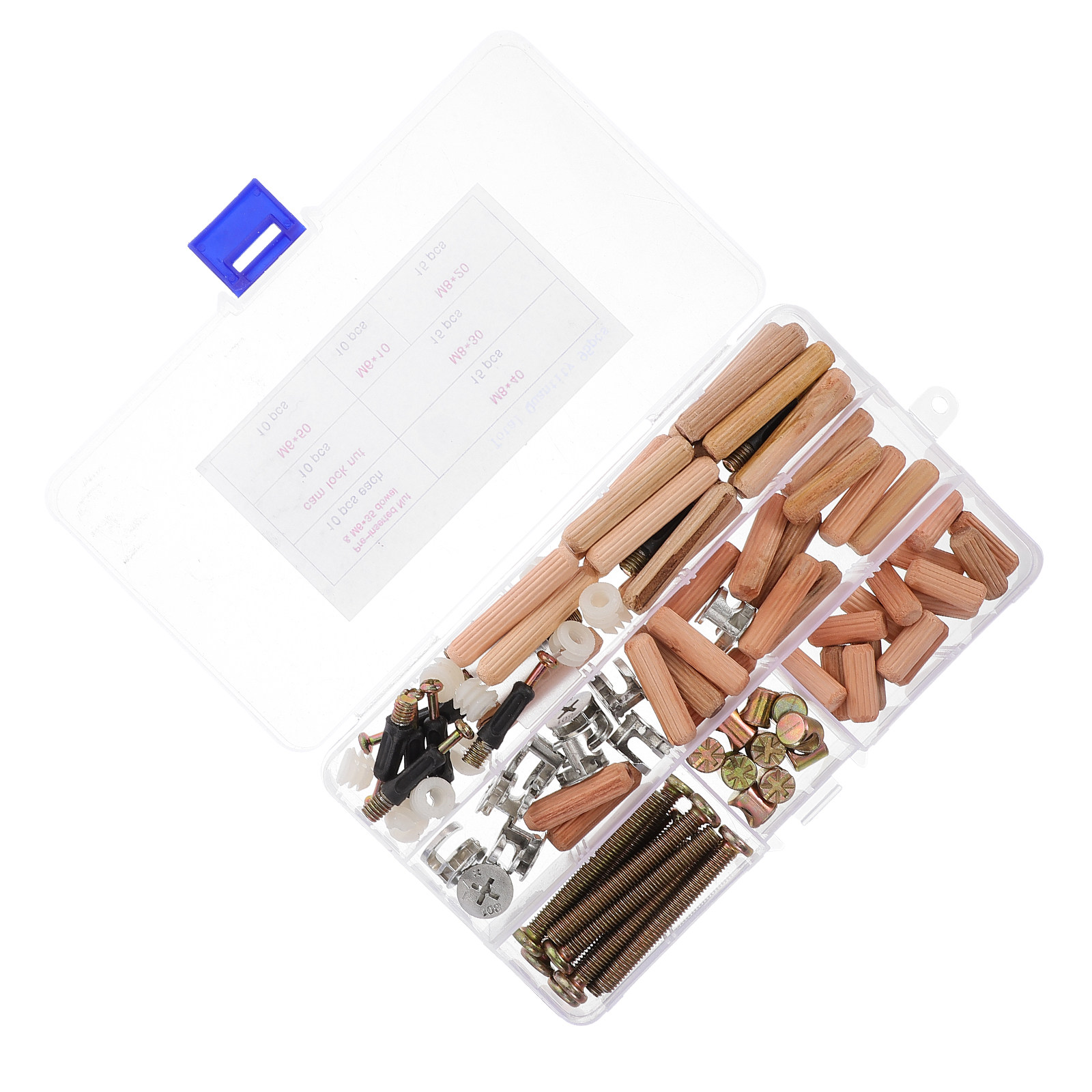95-delige set meubelschroeven  - Furniture Hardware Barrel Nut recensie en prijs