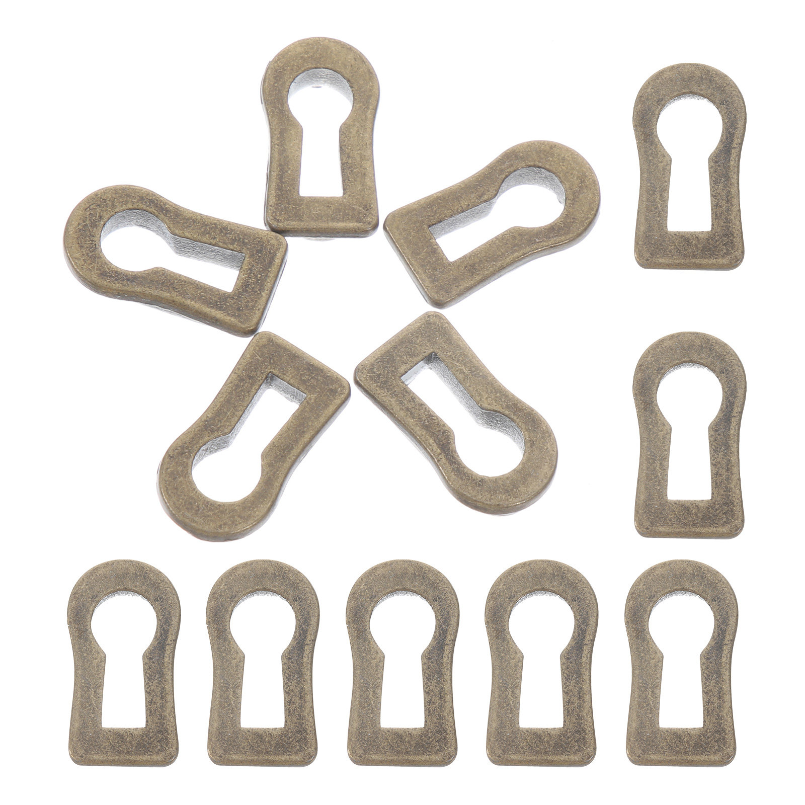 12 stuks ovale sleutelgatplaat - Furniture Hardware Locks recensie en prijs
