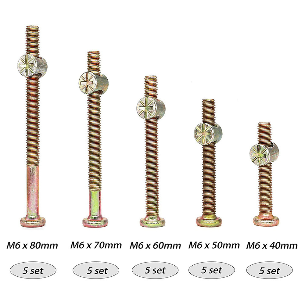 M6 zeskantbouten met kruiskopm - Furniture Hardware Barrel Nut recensie en prijs