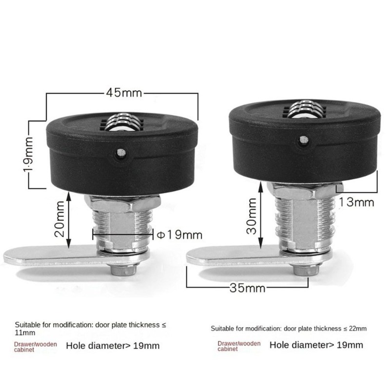 Lade Wachtwoord Slot 20/30mm D - Furniture Hardware Locks recensie en prijs