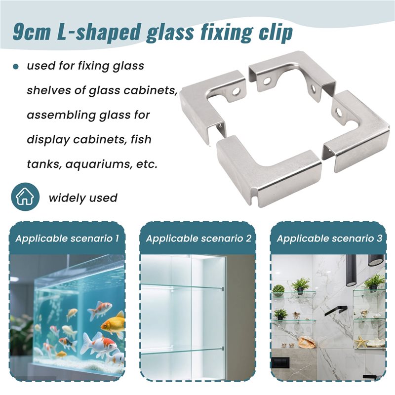 ABUI-4 Stuks L Type Glasbevest - Furniture Hardware Types recensie en prijs