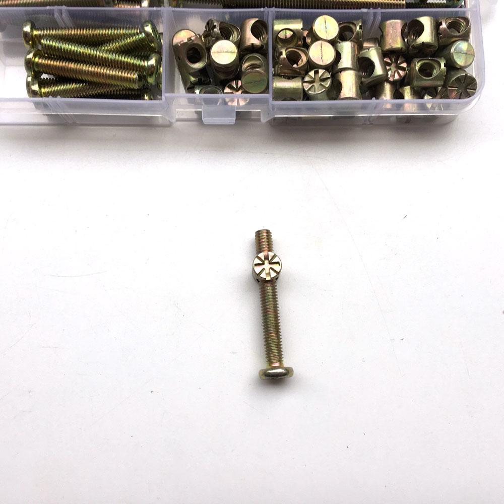 100 Stuks M6 Vat Deuvel Moer V - Furniture Hardware Barrel Nut recensie en prijs