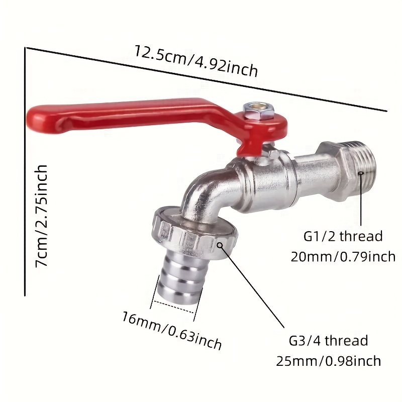 High-Flow G1/2 inch buitenkraa - Zinc Furniture Hardware recensie en prijs