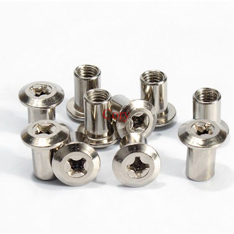 10 stks 6mm Vat Moer Platte Ko - Furniture Hardware Barrel Nut recensie en prijs